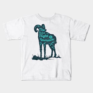 Ram silhouette with motivational words of wisdom Kids T-Shirt